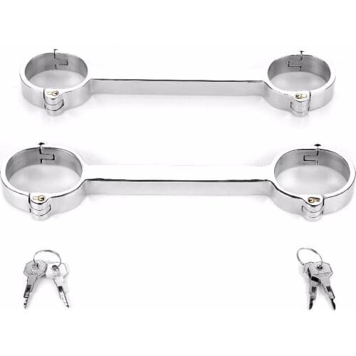 Stainless Steel Handcuffs For Sex Bdsm Bondge Harness Metal Handcuffs Sex Slave Adult Games Bondage Restraints Toys For Couples