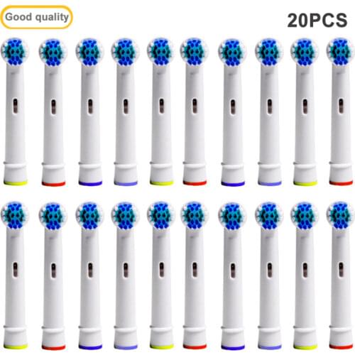 16/20pcs Electric Toothbrush Replacement Brush Heads for Oral B Sensitive Brush Heads Bristles D25 D30 D32 4739 3709