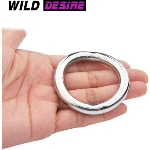 New stainless steel round penis ring cock sex rings toys ball scrotum stretcher sex product for adult men 18+ sex accessories