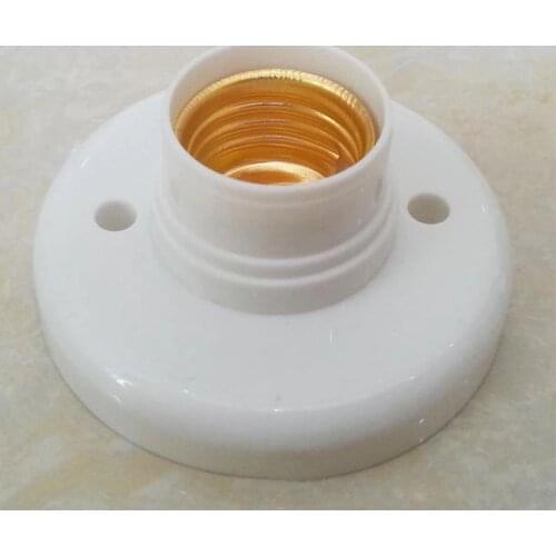 E27 LED Light Bulb Holder Round Square Fitting Socket Plug E27 US Lamp With For 6A Switch 110V-220V Socket Hanging Base H8P7