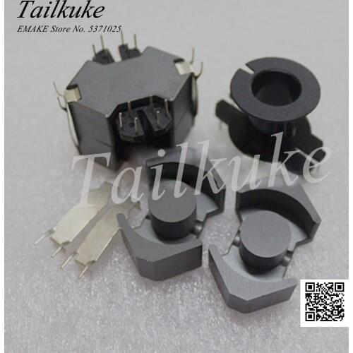 RM14 Magnetic Core Supporting Vertical 6 6 Skeleton with Steel Clip Complete Set of PC95 Ferrite Core Planar Transformer