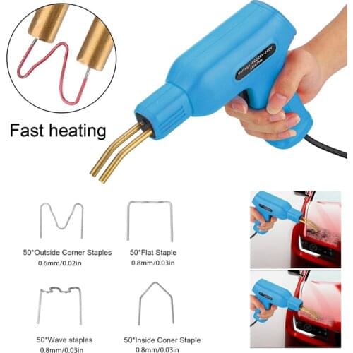 50W Handy Plastics Welders Garage Tools Hot Staplers Machine Staple PVC Repairing Machine Car Bumper Repairing Welding Tool