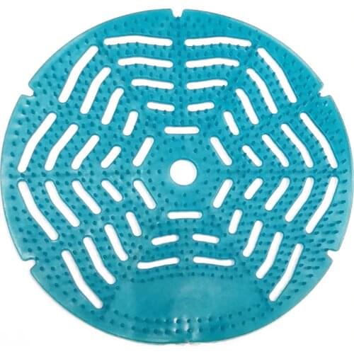 10 pcs Urinal Screens Urinal Pads, Double Sides with Anti-Splash Feet, Odor Block, Single Packing with Poly Bag