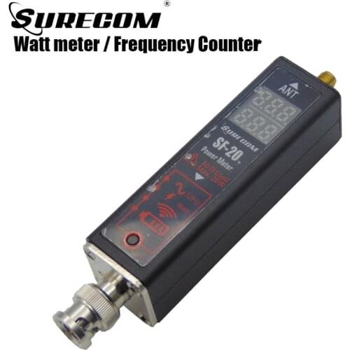 Surecom SF-20 Frequency Counter Power Watt Meter Handheld Battery indicator Antenna analyzer 0.1-20W 100-525MH For Walkie Talkie