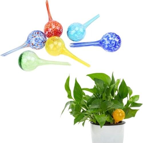 2pcs Self Automatic Drip Irrigation Ball Lazy Watering Device Plant Bonsai Waterer Glass Flowers Dripper Garden Sprinkler 100ml