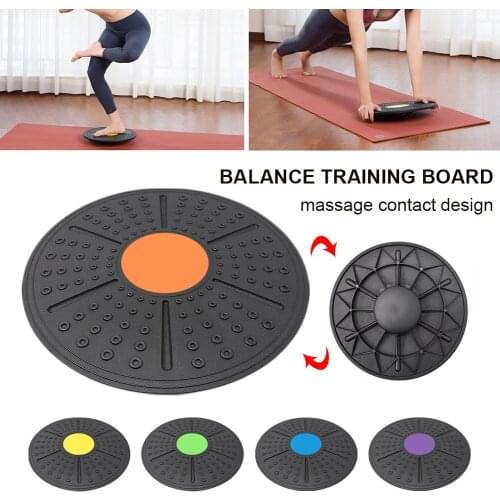 Wobble Board Round Balance Board Home Gyms Exercise Wobble Balance Board Non-Skid Bump Surface