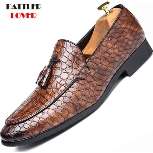 Shoe Classic Crocodile Skin Oxfords Men Shoes Summer Casual Shoe Man Fit Wedding Party British Mens Footwear Male Flats