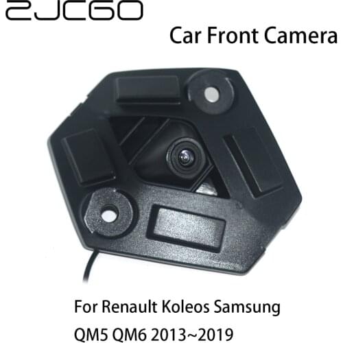 ZJCGO CCD HD Car Front View Parking LOGO Camera Waterproof Night Vision Positive Image for Renault Koleos QM5 QM6 2013~2019