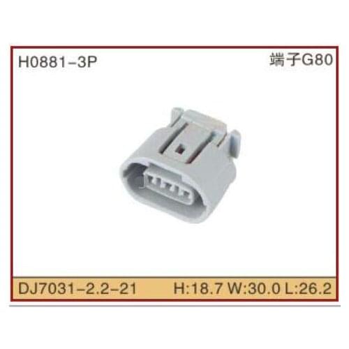 10Set 3pin Automobile generator harness connector auto generator plug car female waterproof connector for toyota