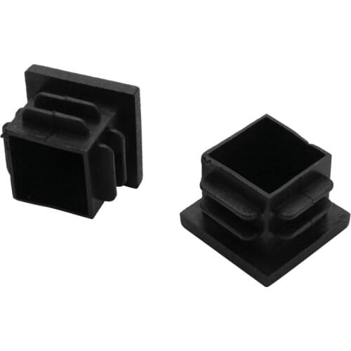 12 Pcs 19mm x 19mm Blanking End Caps Square Tubing Tube Insert Plastic
