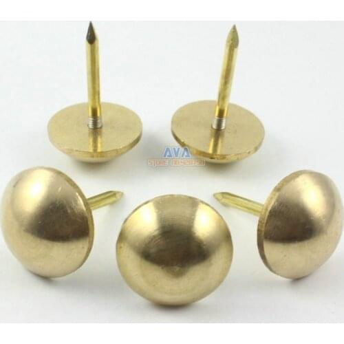 15 Pieces Solid Brass Upholstery Tacks Nails 20x30mm