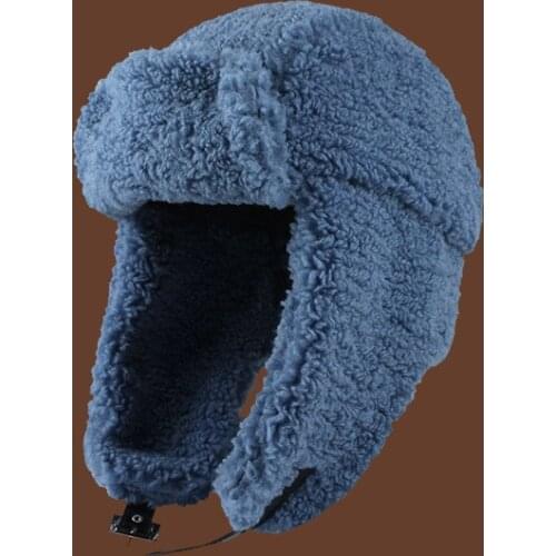 2021 Fashion Women Bomber Hat Pilot Trooper Cap Mens Faux Cashmere Hat Russian Ushanka Earflap Caps Winter Snow Ski Hats