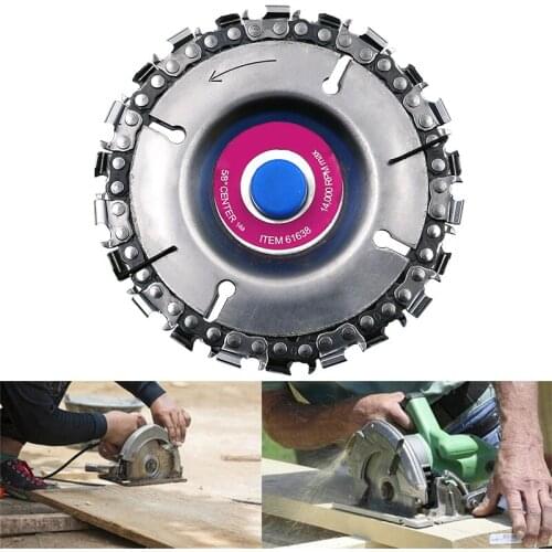 4 Inch Wood Craving Disc Grinder Chain Discs Chain Saws Disc Angle Grinder Disc Abrasive Cutting Disc