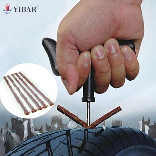 5 Pcs 100*6mm Car Tubeless Puncture Tire Repair Strip Auto Motorcycle Tubeless Tire Tyre Puncture Plug Seal Repair Tool Kit