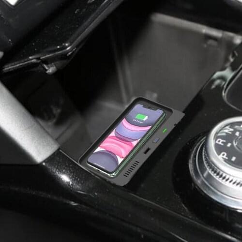 10W car wireless charger for Ford Explorer 2020 2021 accessories fast QI mobile phone wireless charger charging plate