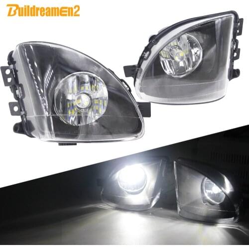 Buildreamen2 Car Front Fog Light Assembly Lampshade + Bulb 12V For BMW 5 Series F10 F18 520d 520i 523li 525li 530li 2010-2014