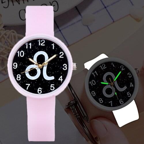 Student Examination Watch Women Luminous Watch Female High School Clock Leo Constellation Ladies Watches for Kids Children Gift