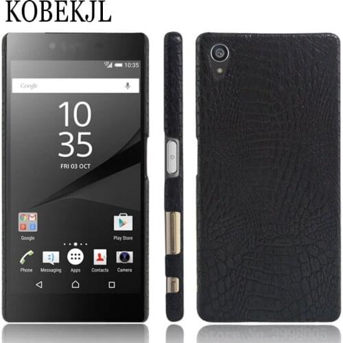 Case For Sony Xperia Z5 Premium Cover Plastic Crocodile PU Leather Phone Case For Sony Xperia Z5 Premium E6833 E6853 E6883 Coque