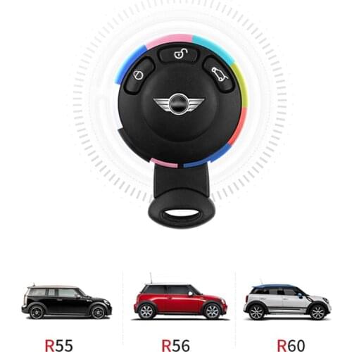 Aluminum Alloy Colorful Car Key decoration Ring keychain accessories For BMW MINI COOPER ONE R56 R55 R53 R57 R60 Key modified