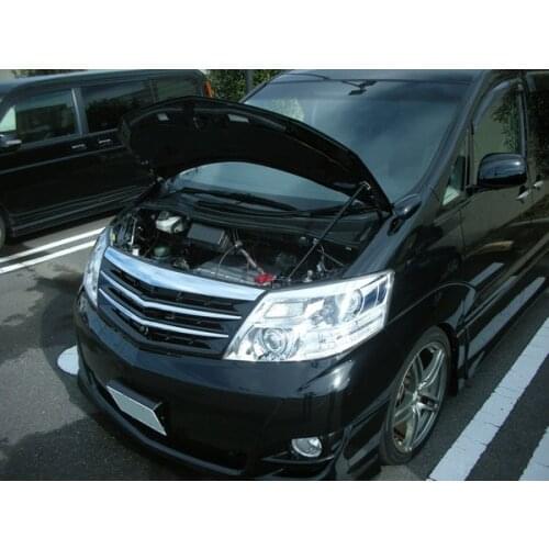 For 2002-2008 Toyota ALPHARD MNH10 Mini Van Front Hood Bonnet Modify Gas Struts Carbon Fiber Spring Damper Lift Support Absorber