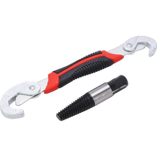 G1/2in G3/4in Screw Extractor High Carbon Steel Fine Tooth Thread Broken Pipe Bolts Remover With Wrench