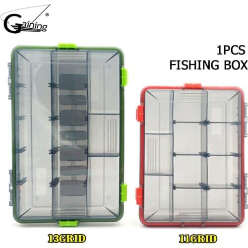 Fishing Box for Baits Waterproof Plastic Lure Boxes Fly Fishing Tackle Fishing Accessories Tackle Box Fishing Tools