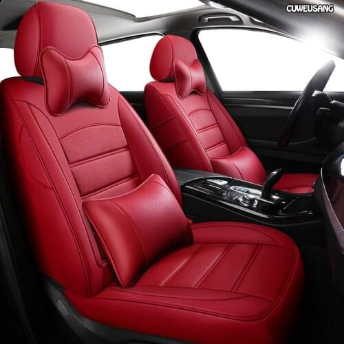 CUWEUSANG Custom Leather car seat covers For BMW 7 Series F01 F02 F03 F04 G11 G12 E65/66 X1 E84 F48 F49 Automobiles Seat Covers