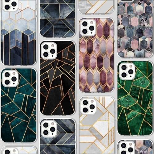 Fashion Luxury Marble Funda Case for Iphone 12 Case for IPhone 12 11 Pro XR 7 X XS Max Mini 8 6 6S Plus 5 5S SE 2020 Silicone