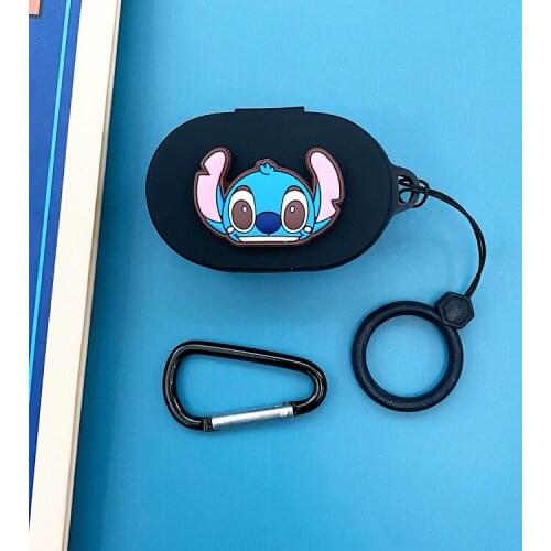 Cartoon Silicone Earphone Case for Xiaomi Redmi Airdots With Finger Strap Wireless Bluetooth Headphone Protective Cover Bags