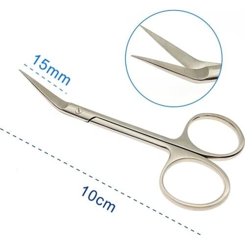 Septum scissors Cosmetic nose plastic Rhinoplasty instrument tool stainless steel 10cm fine scissors