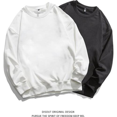 Solid Color Sweatshirts Men Casual Streetwear Pullover Hoodies Men Autumn Classic Clothes