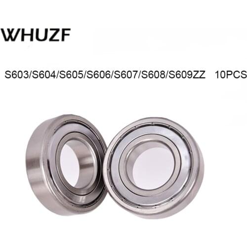 Free shipping 10pcs Stainless Steel bearing S603 S604 S605 S606 S607 S608 S609zz
