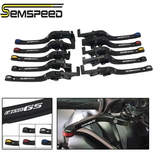 SEMSPEED Motorcycle CNC New Foldable F650GS Brake Clutch levers Parts For BMW F 650 GS F650 GS 2008 2009 2010 2011 Accessories