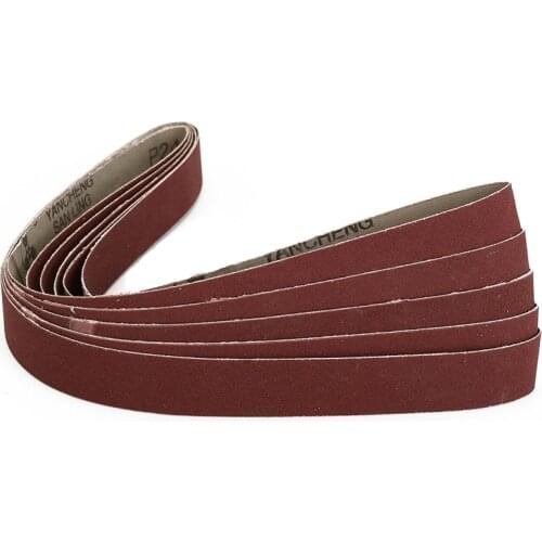 5Pcs 25*760mm 1''x30'' Inch AL Oxide 240 Grit Sanding Belts For Metal Working