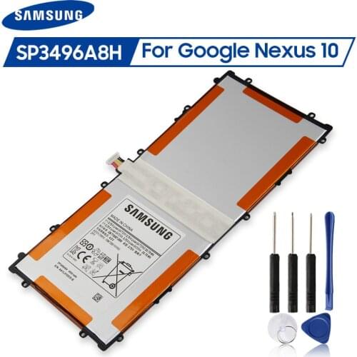 Original Samsung Battery SP3496A8H For Samsung Google Nexus 10 GT-P8110 HA32ARB SP3496A8H(1S2P) Tablet Batteries 9000mAh