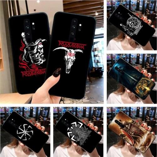 Slavic Viking symbol Kolovrat Phone Case for Redmi 9A 8A 7 6 6A Note 9 8 8T Pro Max Redmi 9 K20 K30 Pro