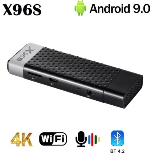 X96s Smart TV Box Android 9.0 TV Stick 4GB RAM DDR3 Mini TV Dongle Amlogic S905Y2 2.4G&5G Wifi BT4.2 60fps 4K TVBOX Media Player