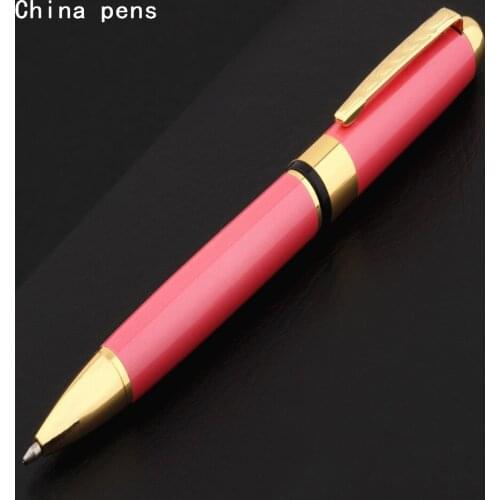 High quality 250 Pink Business office Medium Nib Ballpoint Pen New student School Stationery Supplies pens for writing