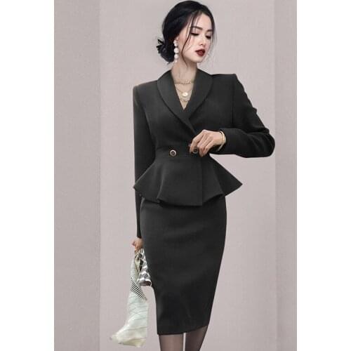 2021 Fashion Embroidery Lace 2 Piece Set Women Elegant Hollow Patchwork Slim Shirt + Chic Sexy Pencil Skirt Feminine Suit