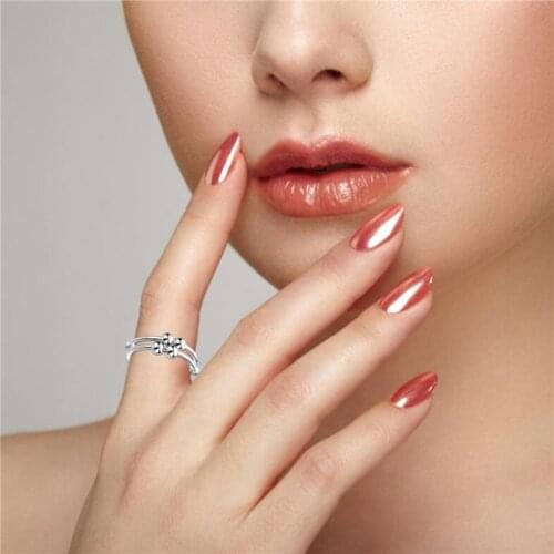 Lady Jewelry Fashion Chic Anxiety Ring Coil Spiral Fidget Beads Rotate Freely Beads Spinner Ring Unzip Gift