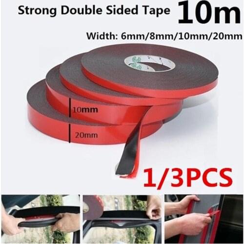 10M Car Special Double sided Tape Black Strong Adhesive Tape Sticker For Phone Lcd Pannel Screen Repair Accessories Dropship