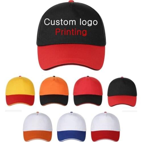 10pcs a lot adult men casual cotton patchwork custom diy logo baseabll cap Free logo print baseabll caps Trucker caps gorros