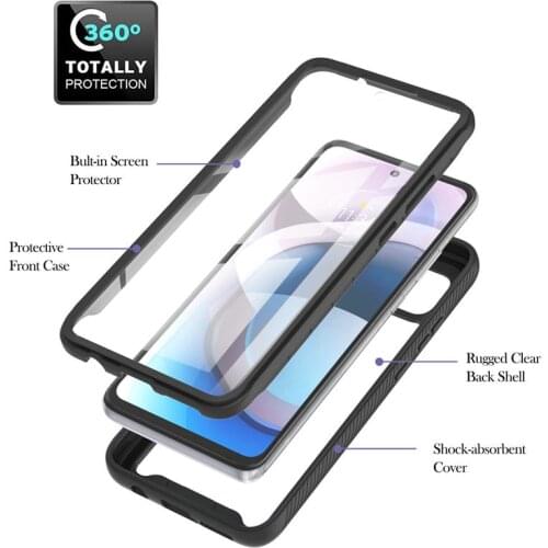 100pcs/lot 360 Full Body PET Front Film Armor Bumper Phone Case For Moto G Stylus Play G9 Power E7 Plus 2021 One 5G Ace