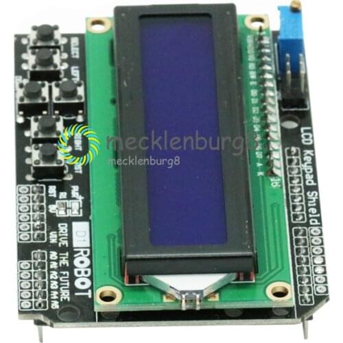 1602 LCD Display Keyboard Shield LCD Display 1602 Display Module for Arduino ATMEGA328 ATMEGA2560 Raspberry Pi UNO Blue Screen
