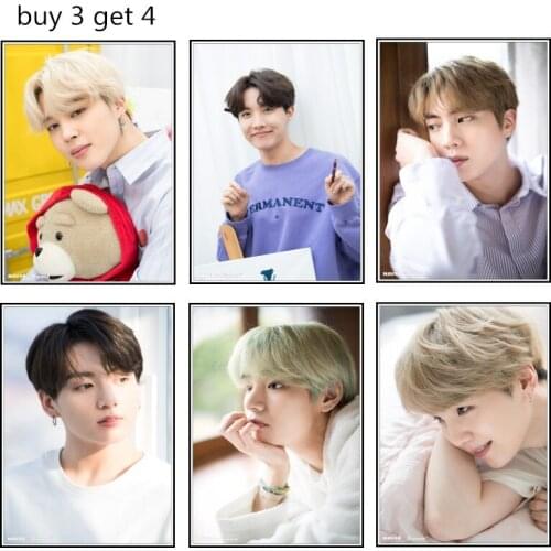 2021 Kpop Bangtan Boys Poster JUNG KOOK V SUGA JIMIN JIN RM JHOPE Home Decoration Stickers Posters Bedroom Decor