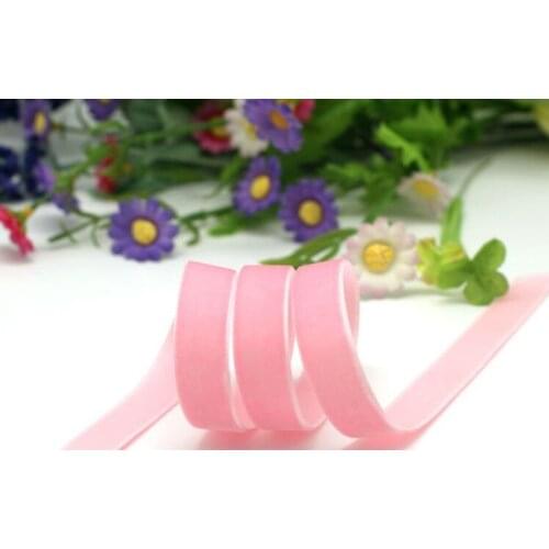 5/8" Single Face Velvet Ribbon Pink Velvet Ribbon Velvet Christmas Ribbon