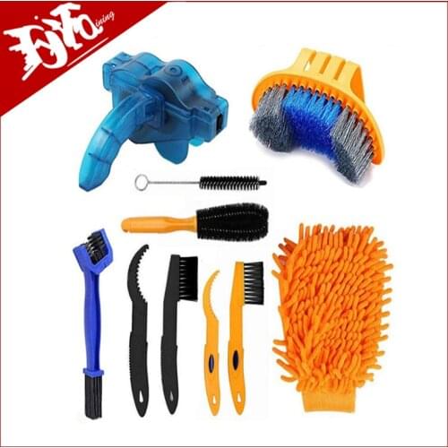 Draagbare Fiets Chain Cleaner Racefiets Cleaning Kit Mtb Gear Wasmachine Scrubber Borstel Fietsen Onderhoud Universele Tool