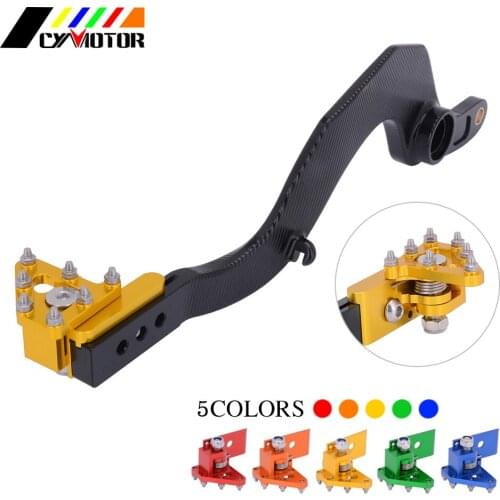 Aluminum rear Brake Pedal lever brake For Suzuki RMZ450 RM450Z 2008-2018 2019 RMX450Z 2010-2019 RMZ 450 2008-2018 2019