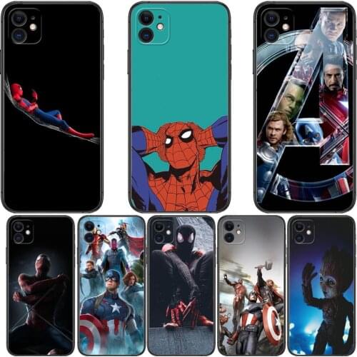 Marvel_s Spider-Man Phone Cases For iphone 11 Pro Max case 12 Pro Max 8 PLUS 7 PLUS 6S iphone XR X XS mini mobile cell women