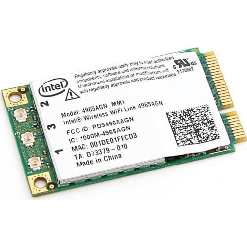 Intel Wireless 4965 AGN MMW Mini PCI-e Wireless Card 300M For Dell Inspiron 1501 1520 1525 6400 1720 9400 E1705